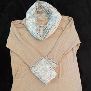 Soft Surroundings Pullover cowl neck tunic, Womens Large, EUC